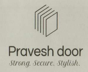PRAVESH DOOR (and logo) trademark logo