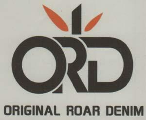 ORD ORIGINAL ROAR DENIM (and logo) trademark logo