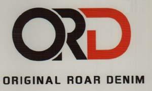 ORD ORIGINAL ROAR DENIM (and logo) trademark logo