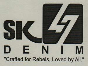 SK 47 DENIM (and logo) trademark logo