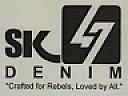 SK 47 DENIM (and logo) trademark logo
