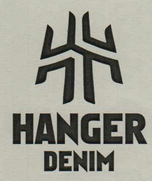HANGER DENIM (and logo) trademark logo