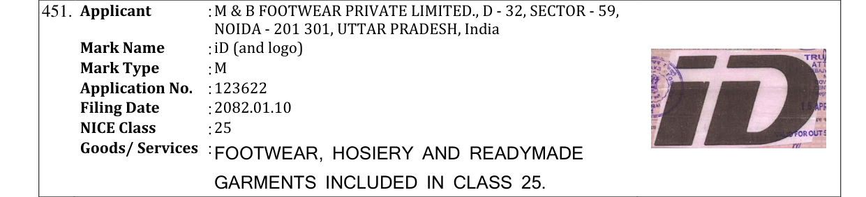 Original bulletin entry for iD (and logo)