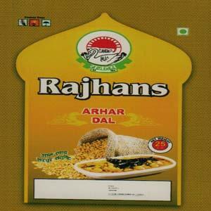 RAJHANS (and logo) trademark logo