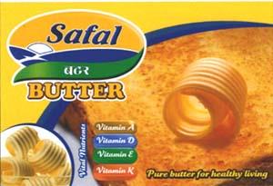 SAFAL BUTTER (and logo) trademark logo