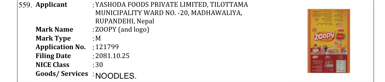 Original bulletin entry for ZOOPY (and logo)