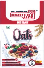 DIVYAM FOOD FOR HEALTHY LIFE (and logo) trademark logo