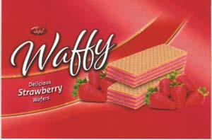 WAFFY STRAWBERRY (and logo) trademark logo