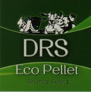 DRS ECO PELLET ANIMAL FEED (and logo) trademark logo