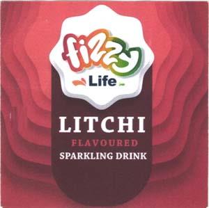 FIZZY LIFE LITCHI (and logo) trademark logo
