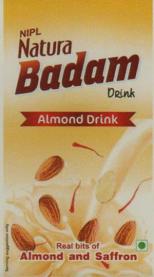 NIPL NATURA BADAM DRINK (and logo) trademark logo