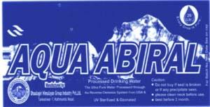 AQUA ABIRAL (and logo) trademark logo