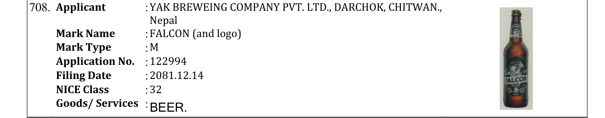 Original bulletin entry for FALCON (and logo)