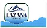 LAZANA WATER (and logo) trademark logo