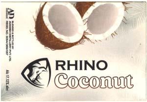RHINO COCONUT (and logo) trademark logo
