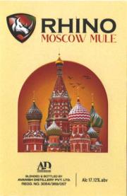 RHINO MOSCOW MULE (and logo) trademark logo