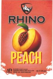 RHINO PEACH (and logo) trademark logo