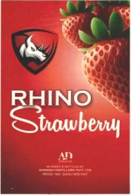 RHINO STRAWBERRY (and logo) trademark logo