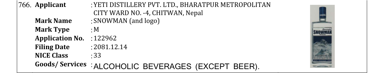 Original bulletin entry for SNOWMAN (and logo)