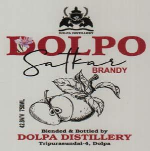 DOLPO SATKAR BRANDY (and logo) trademark logo