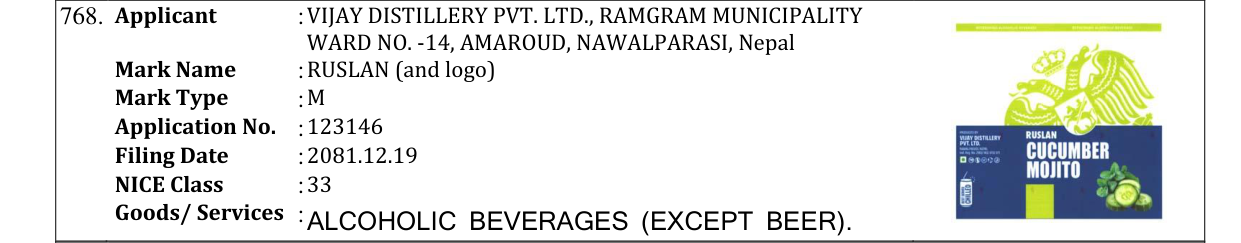 Original bulletin entry for RUSLAN (and logo)