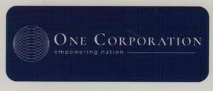 ONE CORPORATION (and logo) trademark logo