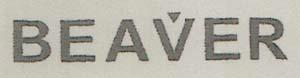 BEAVER (and logo) trademark logo