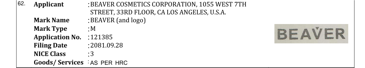 Original bulletin entry for BEAVER (and logo)