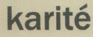 karite (and logo) trademark logo