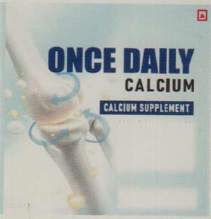 ONCE DAILY (and logo) trademark logo