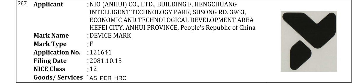 Original bulletin entry for DEVICE MARK