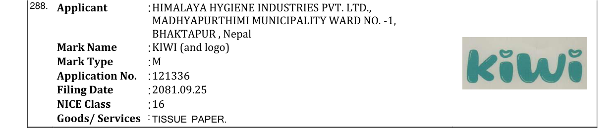 Original bulletin entry for KIWI (and logo)