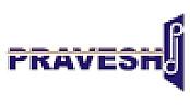 PRAVESH (and logo) trademark logo