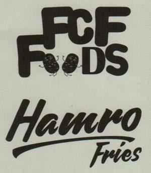 FCF FOODS HAMRO FRIES (and logo) trademark logo