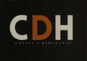 CDH COFFEE DE HIMALAYAS (and logo) trademark logo