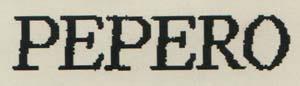 PEPERO (and logo) trademark logo
