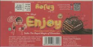TOO MUCH ENJOY (and logo) trademark logo