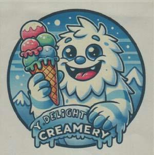 Y. DELIGHT CREAMERY (and logo) trademark logo
