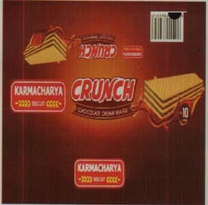 KARMACHARYA CRUNCH (and logo) trademark logo