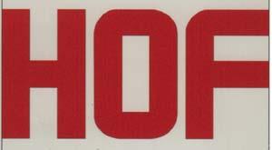 HOF (and logo) trademark logo