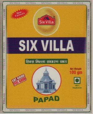 SIX VILLA (and logo) trademark logo