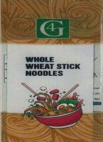 G4 WHOLE WHEAT STICK NOODLES (and logo) trademark logo