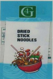 G4 DRIED STICK NOODLES (and logo) trademark logo
