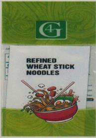 G4 REFINED WHEAT STICK NOODLES (and logo) trademark logo