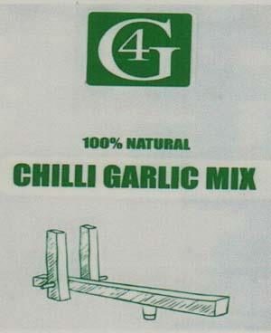 G4 CHILLI GARLIC MIX (and logo) trademark logo