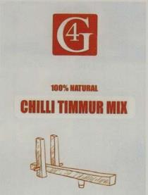 G4 CHILLI TIMMUR MIX (and logo) trademark logo