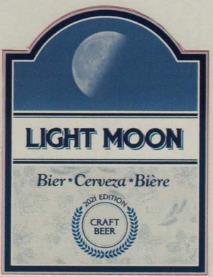 LIGHT MOON CRAFT BEER (250 ML BOTTLE 5% ALC) (and logo) trademark logo