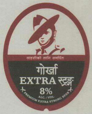 GORKHA EXTRA STRONG (and logo) trademark logo