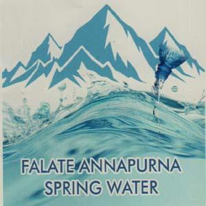FALATE ANNAPURNA SPRING WATER (and logo) trademark logo