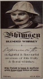 BHIMSEN NEPALI SINGLE MALT (and logo) trademark logo